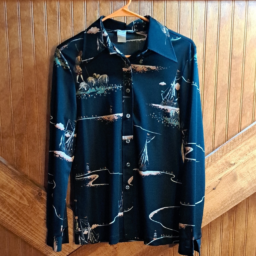 Vintage Button Up Blouse
